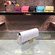 Fendi Baguette White Bag Medium  - 3