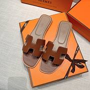 Hermes Slippers Brown - 1