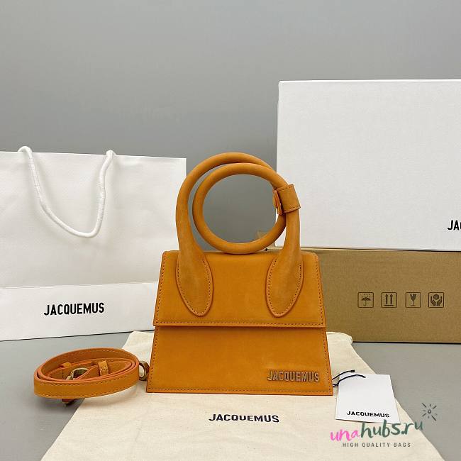 Jacquemus Le Chiquito Noeud Handbag orange 18cm - 1