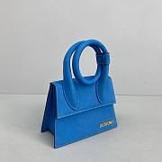 Jacquemus Le Chiquito Noeud Handbag blue 18cm - 5