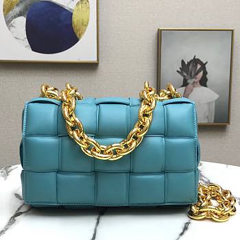 Bottega Veneta The Chain Cassette Blue Bag