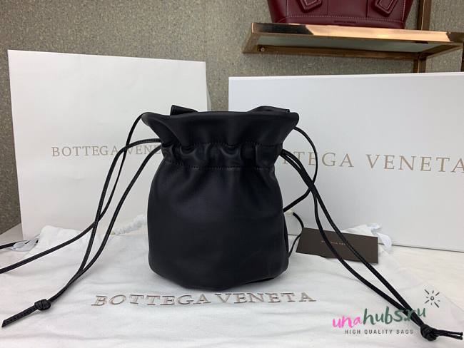 Bottega Veneta Nappa Leather Black Bag - 1