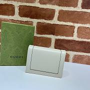 Gucci Diana card case wallet in white leather - 2