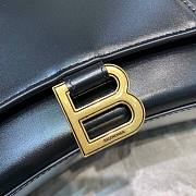 Balenciaga hourglass shoulder bag in black - 3