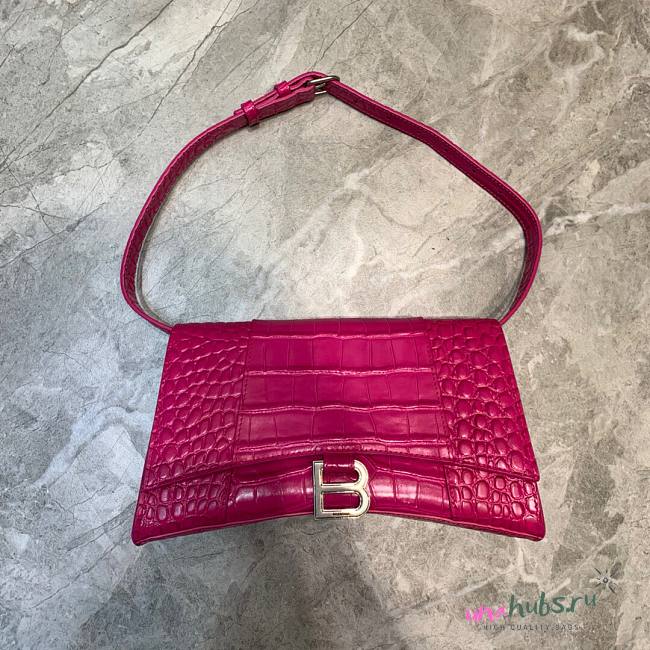 Balenciaga hourglass shoulder bag in pink - 1