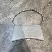 Balenciaga hourglass shoulder bag in white - 2