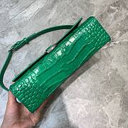 Balenciaga hourglass shoulder bag in green - 3