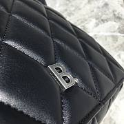 Balenciaga shoulder tote bag in black - silver hardware 25cm - 2