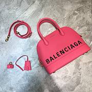 Balenciaga Ville Top Handle Bag Pink/ Black - 1