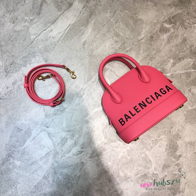 Balenciaga Ville Top Handle Mini Bag Pink/ Black - 1