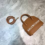 Balenciaga Ville Top Handle Mini Bag Brown/ Yellow - 2