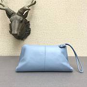 Bottega Veneta fold-over envelope clutch blue - 6