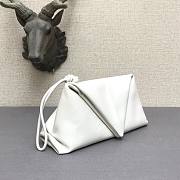 Bottega Veneta fold-over envelope clutch white - 6