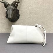 Bottega Veneta fold-over envelope clutch white - 3