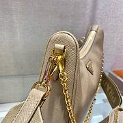 Prada Re-Edition 2005 Saffiano beige leather bag 1BH204 - 6