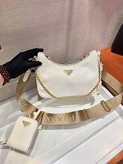 Prada Re-Edition 2005 Saffiano white leather bag 1BH204 - 2