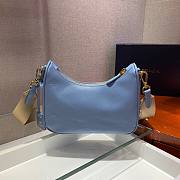 Prada Re-Edition 2005 Saffiano blue leather bag 1BH204 - 5