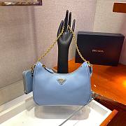 Prada Re-Edition 2005 Saffiano blue leather bag 1BH204 - 2