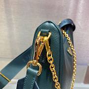 Prada Re-Edition 2005 Saffiano green leather bag 1BH204 - 6