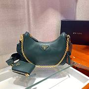 Prada Re-Edition 2005 Saffiano green leather bag 1BH204 - 4