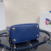 Prada Saffiano Top Handle Bag Blue 1BN012 - 2