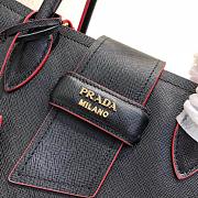 Prada Black Leather Tote Bag 1bg148 - 2