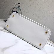 Prada White Leather Tote Bag 1bg148 - 4