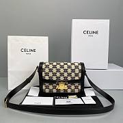 Celine Embroidery Calfskin Triiomphe Bag   - 1