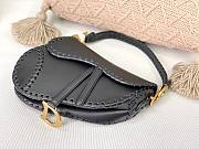 Dior Saddle Black Leather Bag  - 4