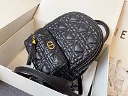 Dior Mini Dioramour Bright Black Lambskin Backpack - 4