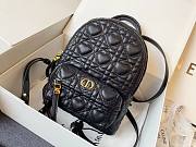 Dior Mini Dioramour Bright Black Lambskin Backpack - 3