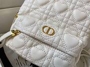 Dior Mini Dioramour White Lambskin Backpack - 2