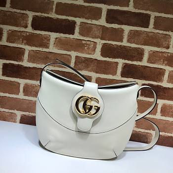 Gucci Arli Medium Calfskin Leather White Bag 