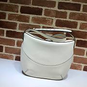 Gucci Arli Medium Calfskin Leather White Bag  - 4