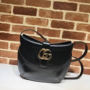 Gucci Arli Medium Calfskin Leather Black Bag - 1