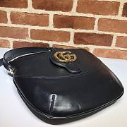 Gucci Arli Medium Calfskin Leather Black Bag - 6