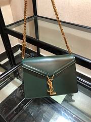 YSL Cassandra Monogram Bag in Box leather green - 6