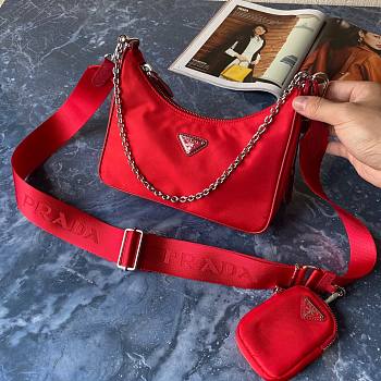 Prada Re-Edition 2005 Nylon Bag Red 1BH204