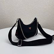 Prada Re-Edition 2005 Nylon Bag Black -Red 1BH204 - 6