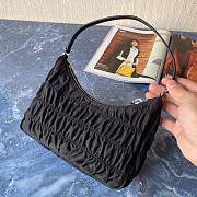 Prada Nylon And Saffiano Leather Mini Bag Black 1NE204 - 2