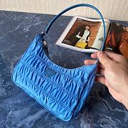 Prada Nylon And Saffiano Leather Mini Bag Blue 1NE204 - 1