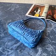 Prada Nylon And Saffiano Leather Mini Bag Blue 1NE204 - 3