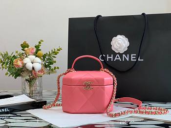 Chanel Lambskin Small Vanity Case AS2630 Pink 