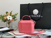 Chanel Lambskin Small Vanity Case AS2630 Pink  - 5