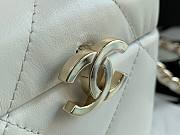 Chanel Lambskin Small Vanity Case AS2630 White - 6