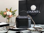 Chanel Lambskin Small Vanity Case AS2630 Black - 6