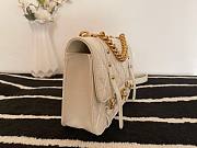 Chanel FlapBag White Leather AS2696 - 5