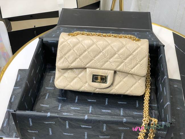 Chanel Quilted Calfskin Small 2.55 A37586 Beige - 1