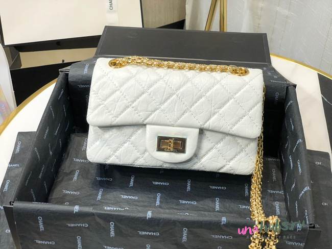 Chanel Quilted Calfskin Small 2.55 A37586 White - 1