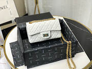 Chanel Quilted Calfskin Small 2.55 A37586 White - 2
